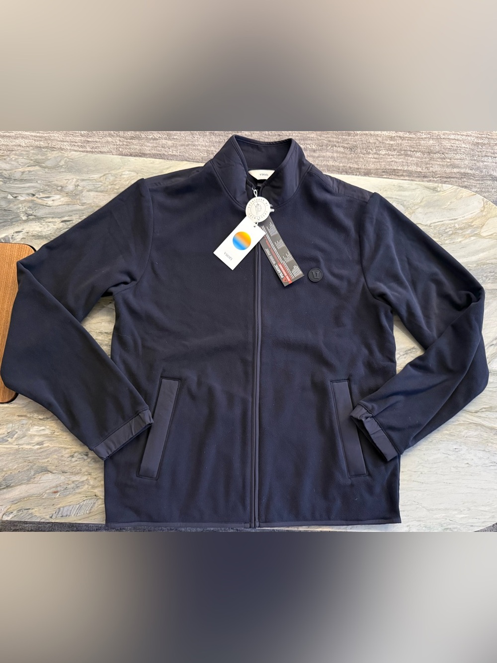 Vuori Aspen Full Zip Jacket Black Men’s Large NWT 🖤